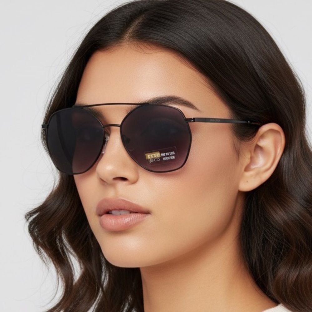 Frye Black Aviator Sunglasses